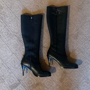 NEW VIA SPIGA BOOTS LEATHER AND SHERLING W FUR LINING SIZE 9